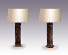 Octagonal column Rock Crystal Lamps By Phoenix