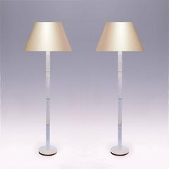 Moderne  Lampadaire en quartz et cristal de roche par Phoenix