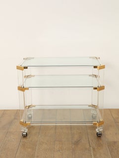 Glass Top Tea Cart 1970's