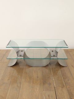 Francois Monnet Glasstop Coffee Table 1970's