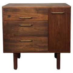 Jens Risom Petite Walnut Cabinet