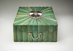 Shagreen and Silver-Gilt Casket, Louis XVI Period, French or Russian