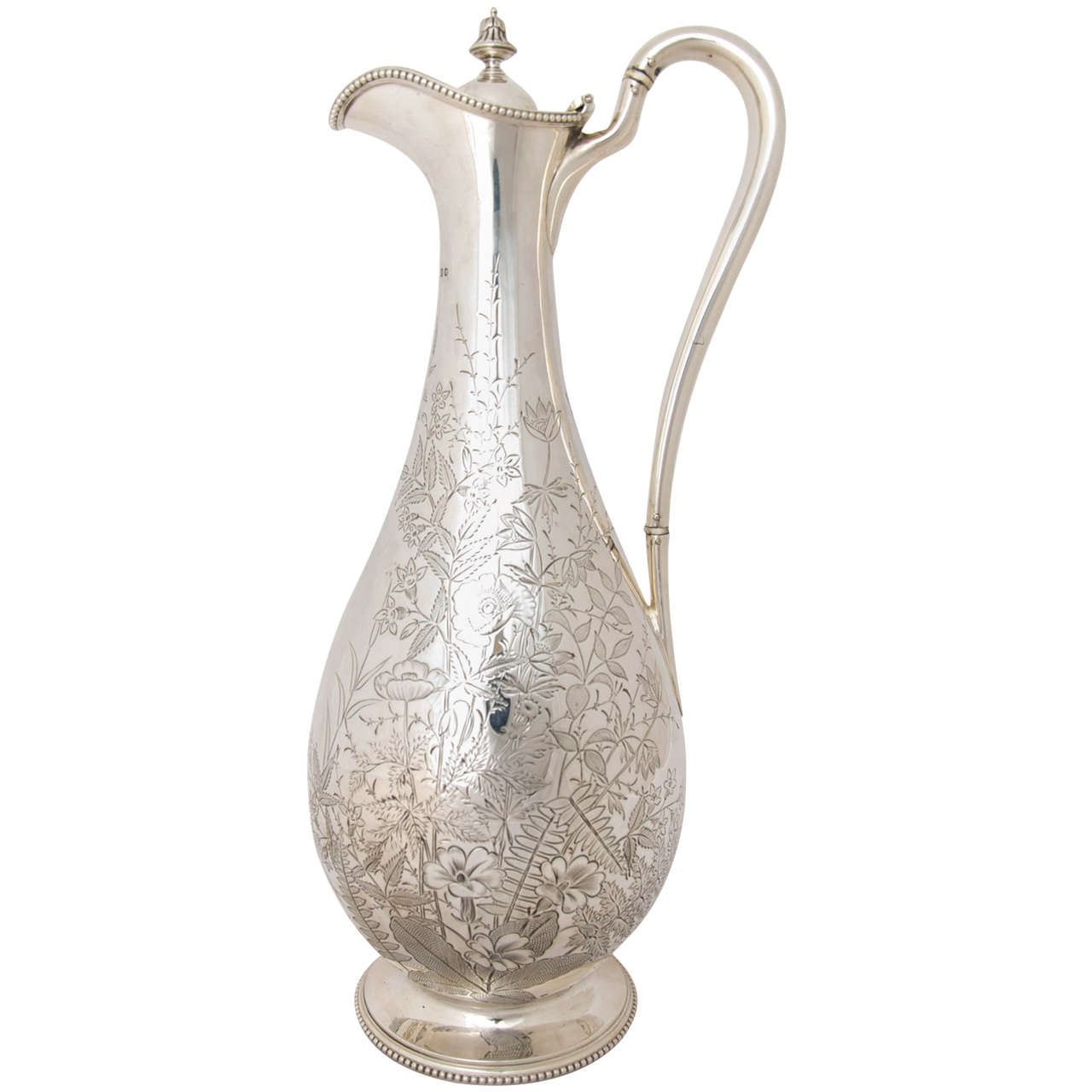 Antique Victorian Silver Wine Jug