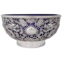 Chinesische Export-Silberschale