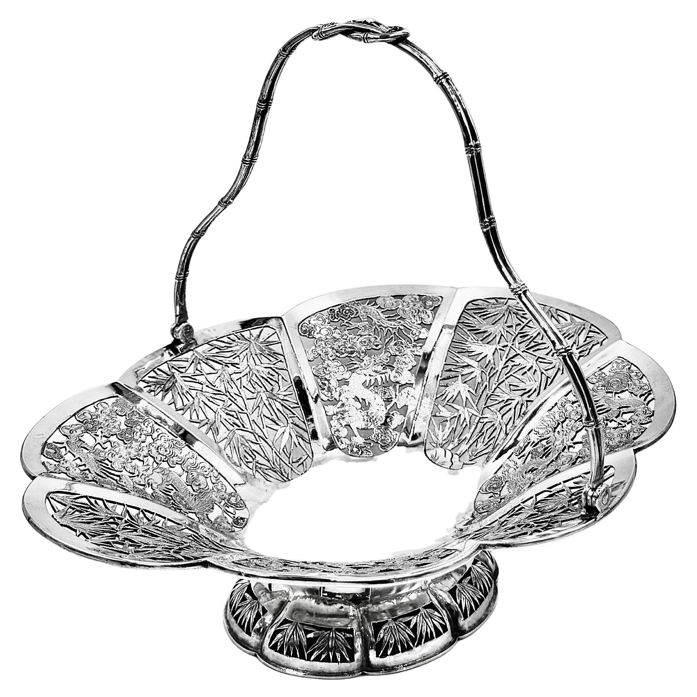Cesta de plata de exportación china