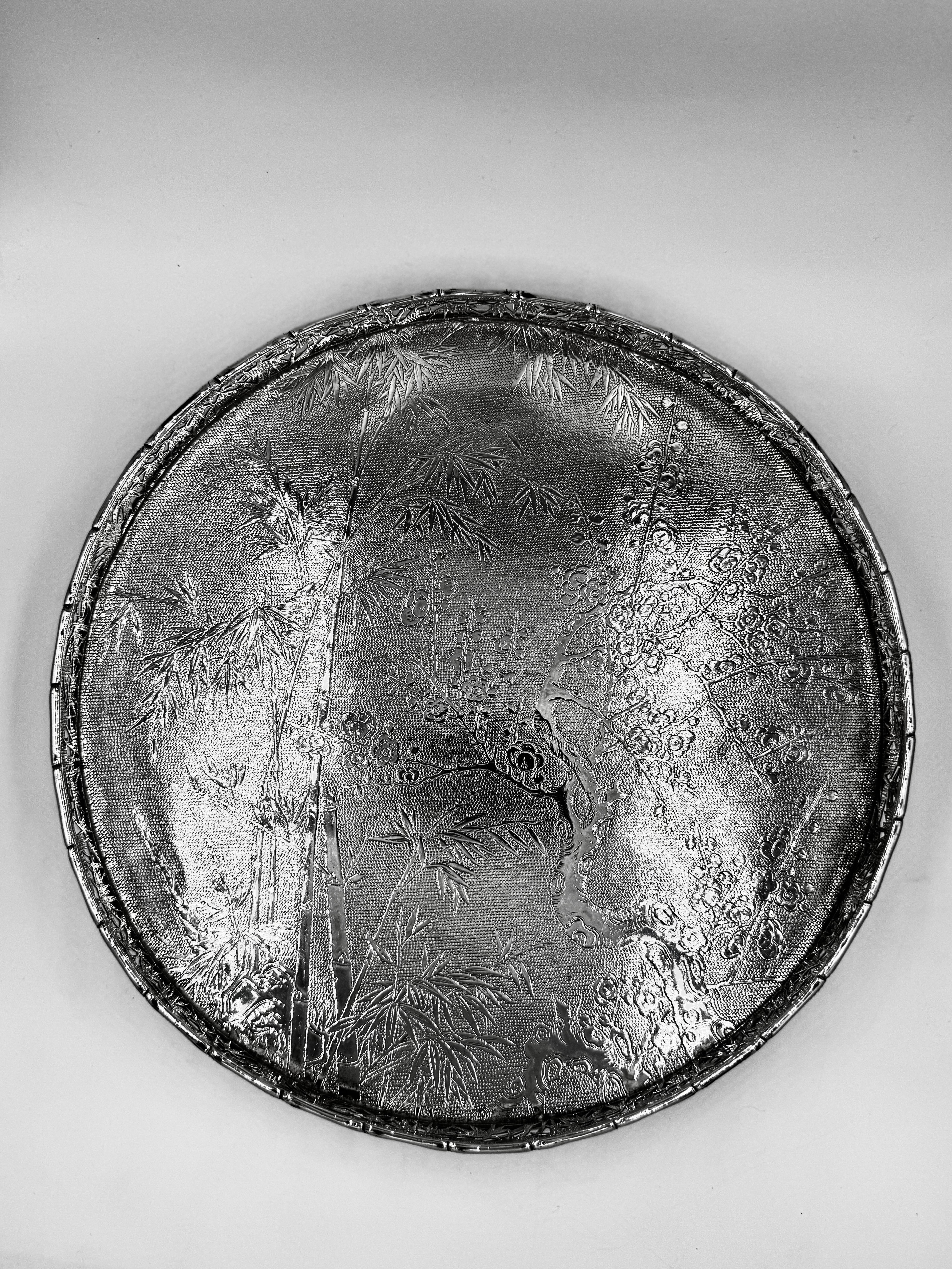 Bandeja de plata china de exportación