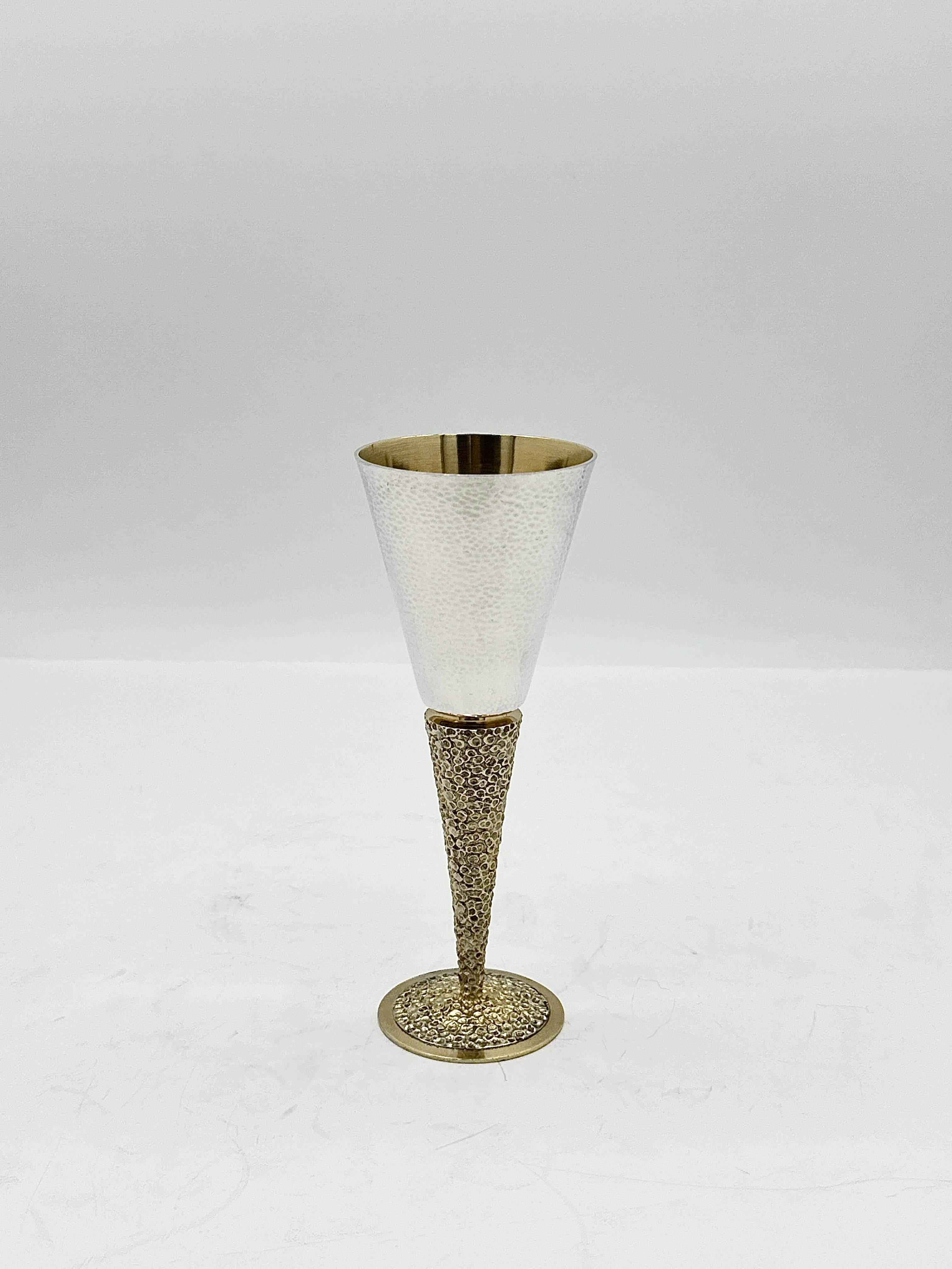 Set of  Twelve Goblets For Sale 4