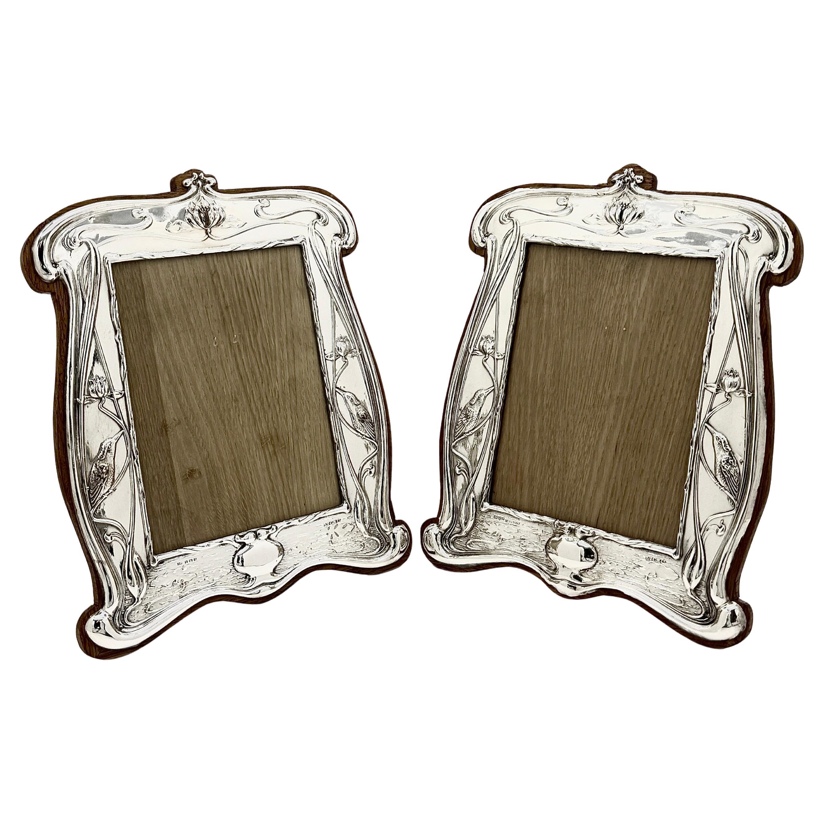 Pair of Large Art Nouveau Frames For Sale