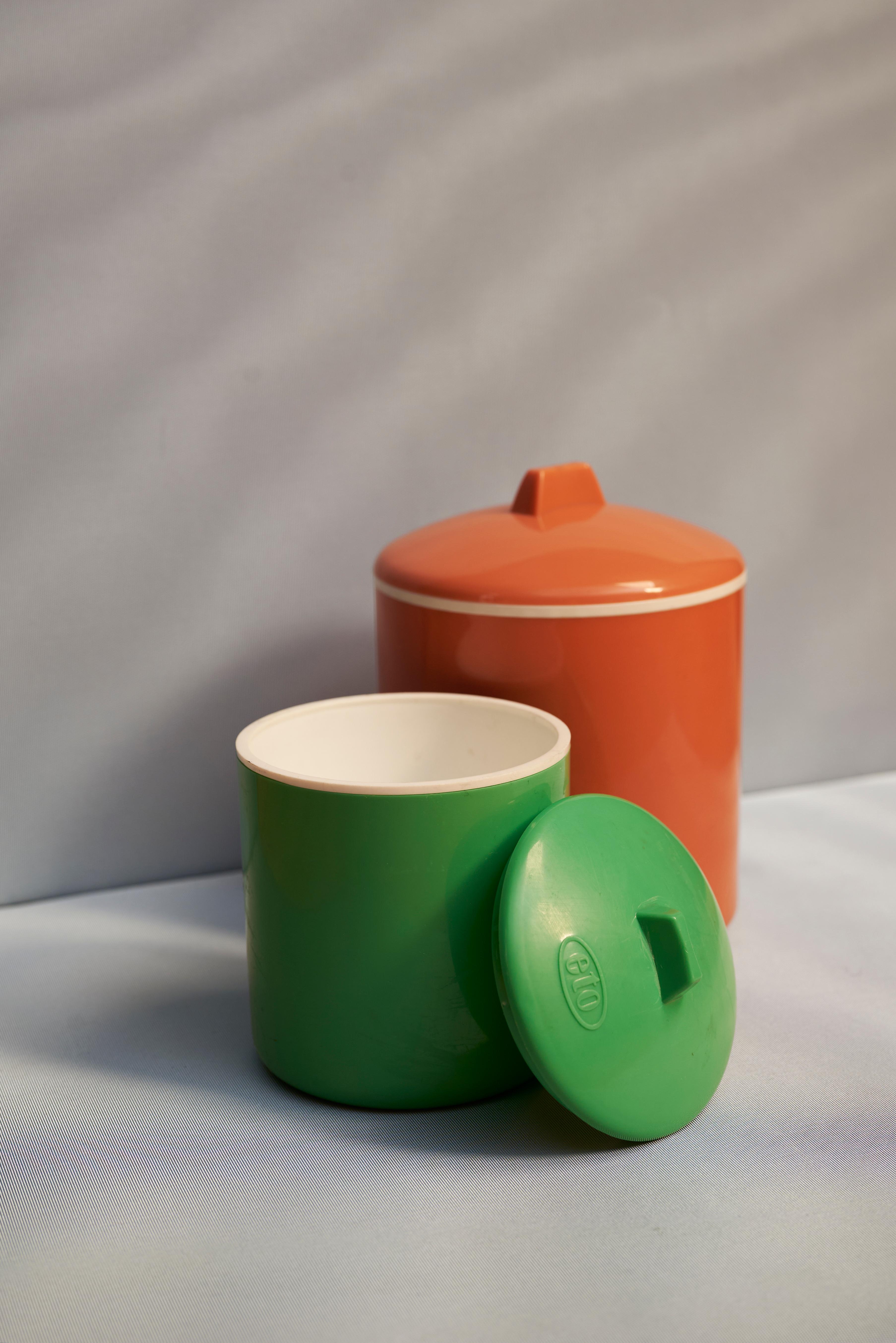 Austriaco Set di 10 contenitori in plastica, Austria, anni '50 in vendita