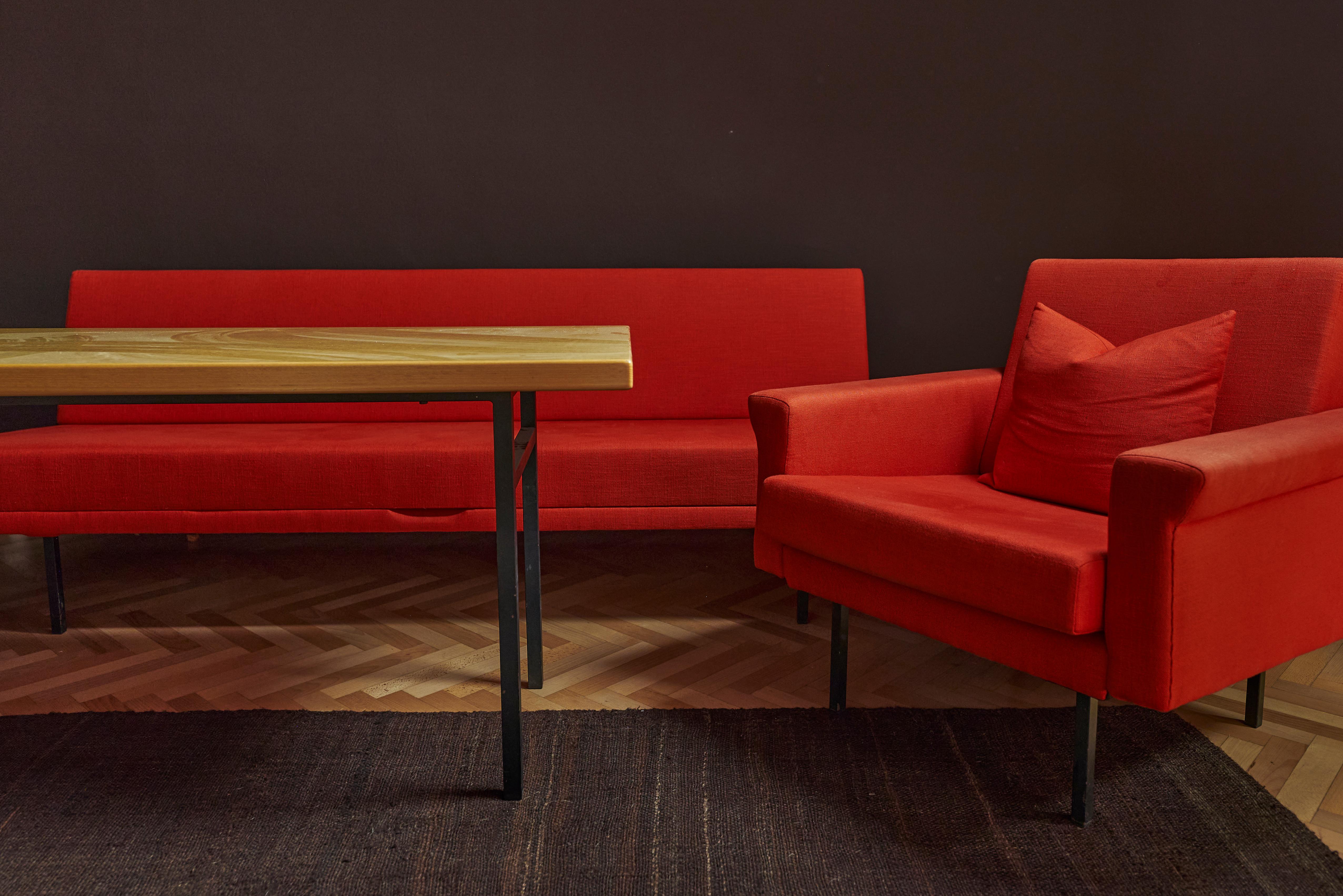 Autrichien Paire de chaises longues 