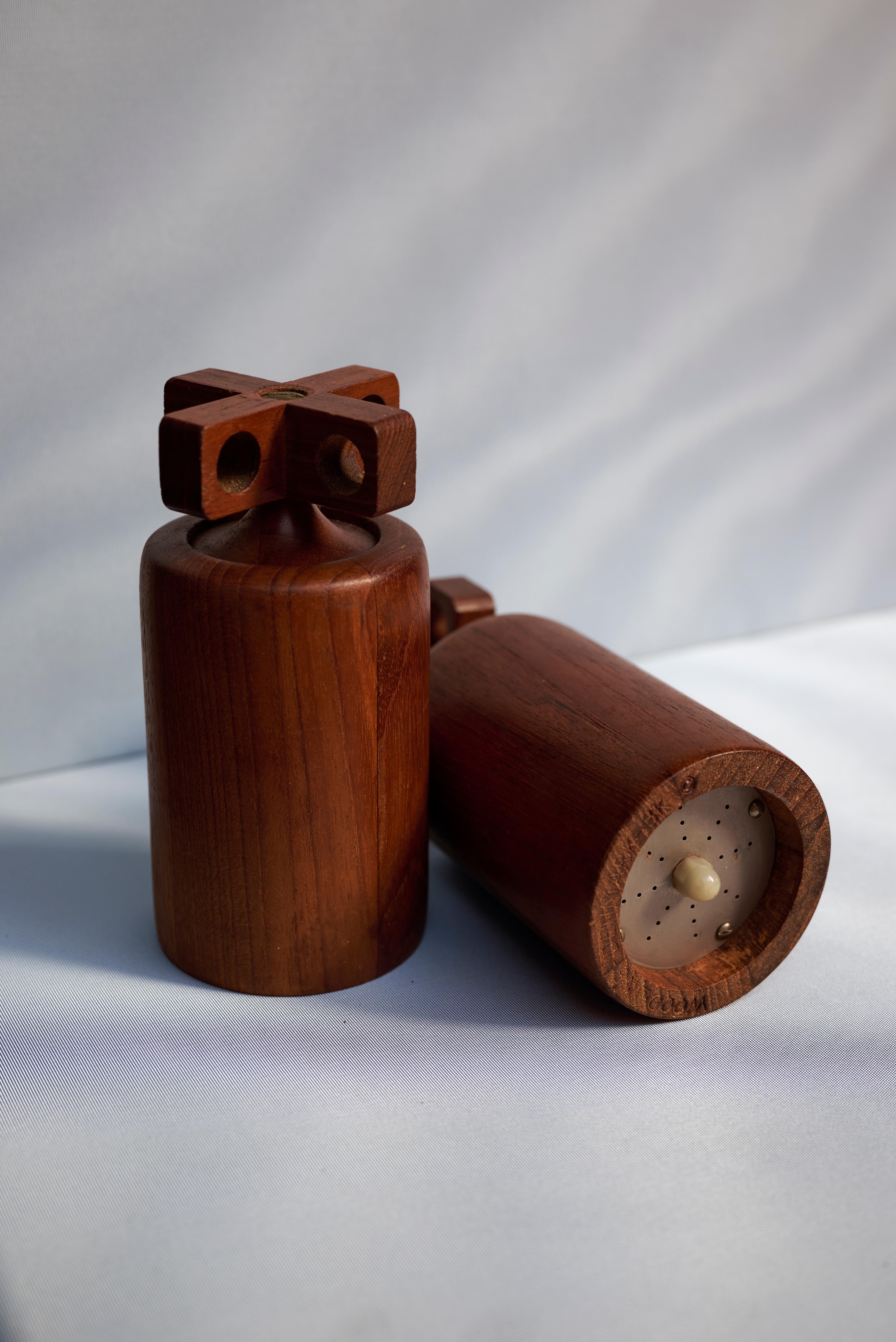 Danese Raro macinasale e macinapepe iconico di Birgith Krogh per Woodline Denmark, 1960 in vendita
