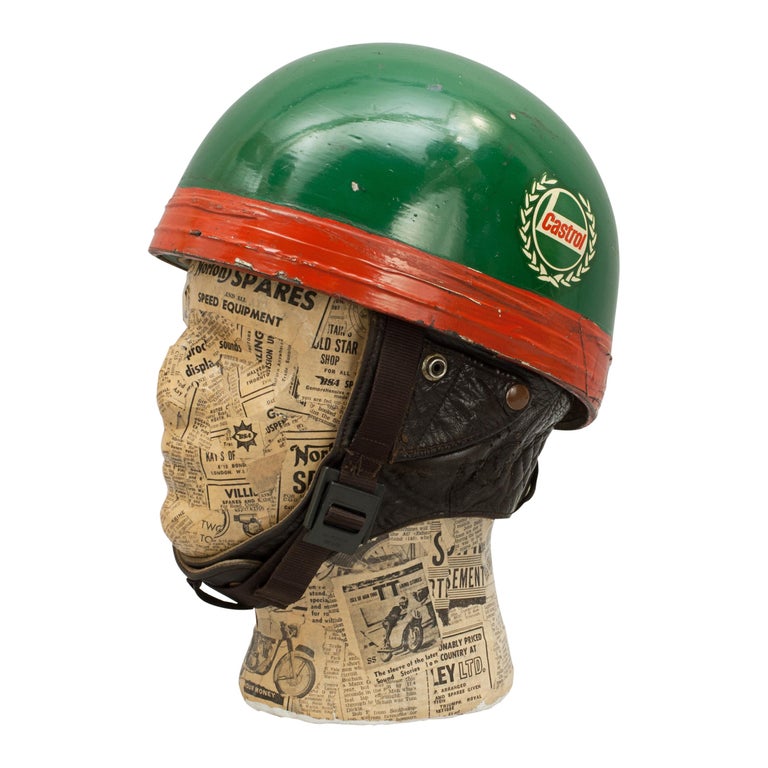 Casque Moto Vintage Cromwell 'The Noll' Style Pudding - Années 50, Café Racer, Taille 6 7/8