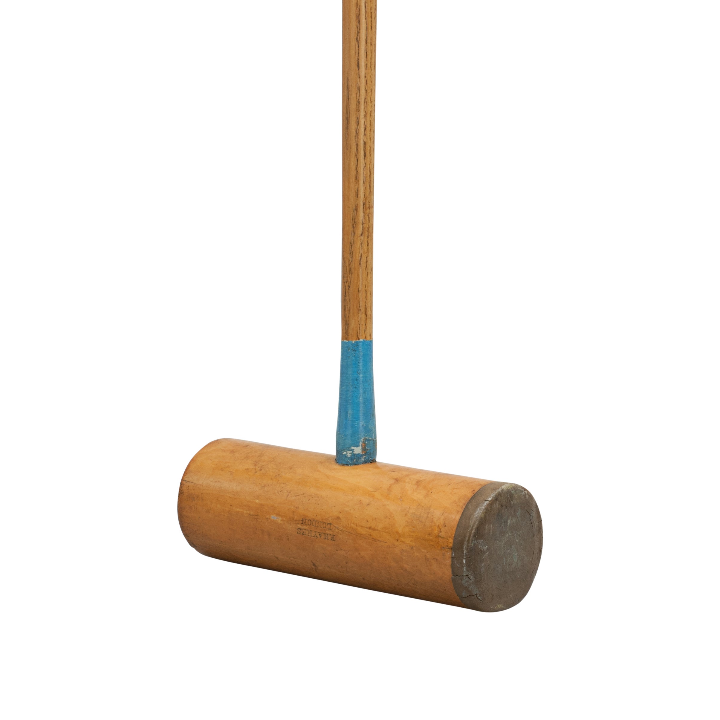 Victorian Eight Mallet Garden Croquet Set on Round Stand For Sale at