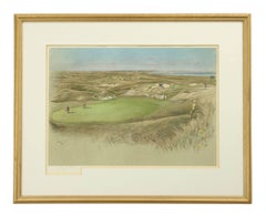 Golf Print, Royal St. George's, "The Maiden" Green Sandwich