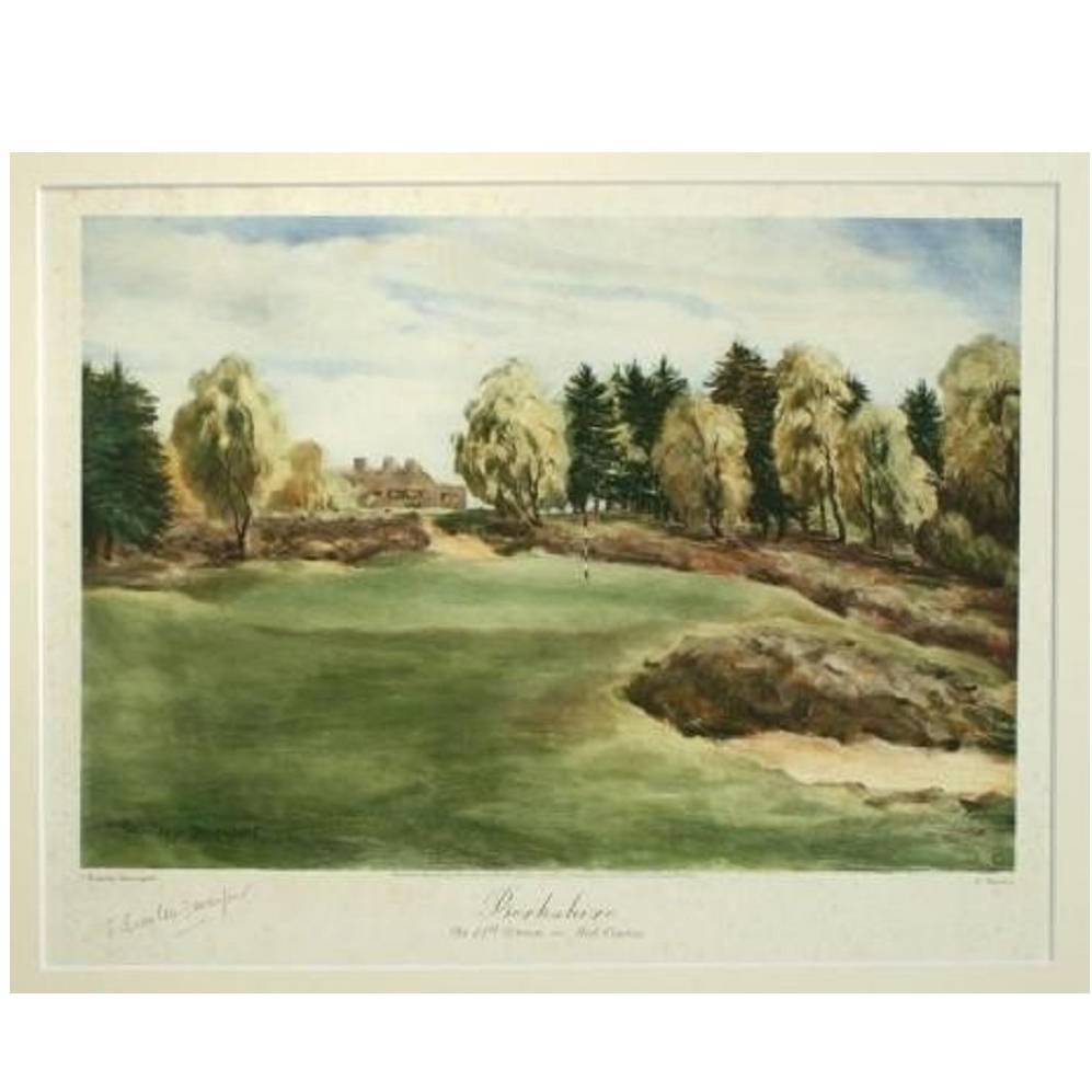 Vintage Golf Print 'The Royal Berkshire'