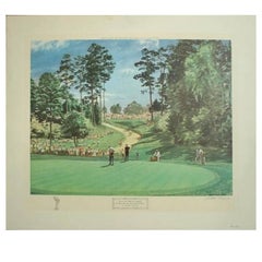 Play on the 6th Green, the Masters 1968 by Arthur Weaver