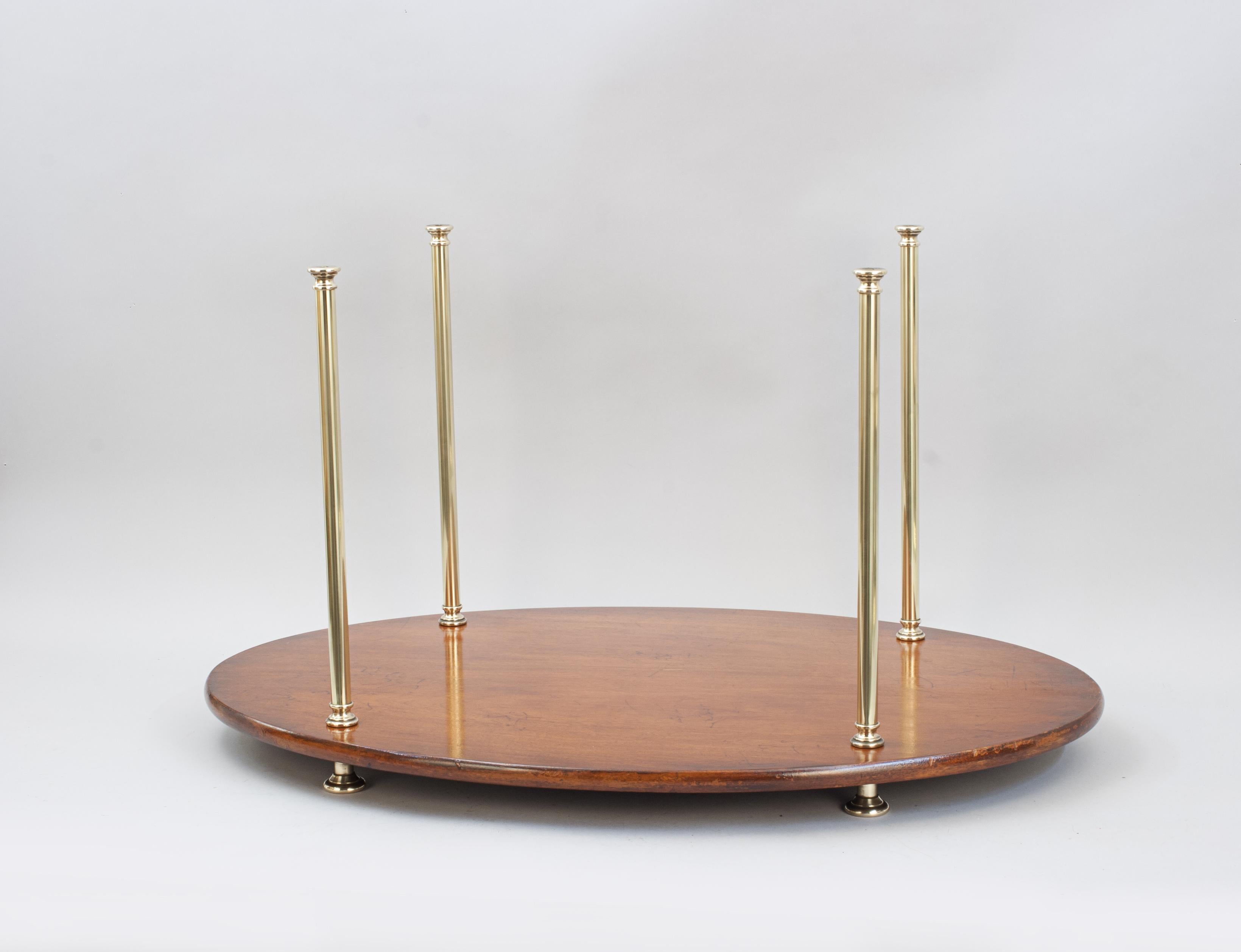 Pair Of Three Tier Washstand / Buffet Tables Of Oval Shape For Sale 4