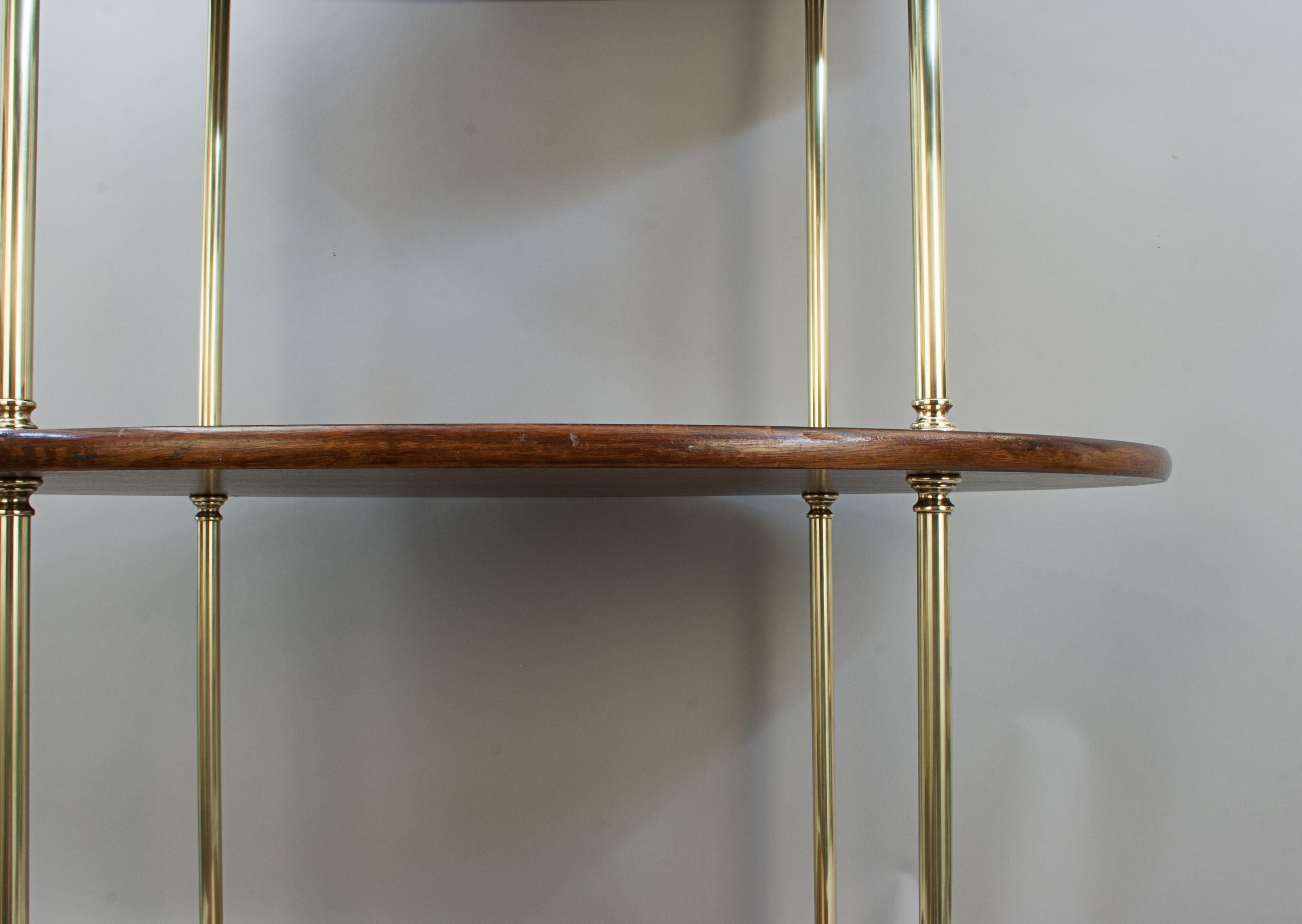 Pair Of Three Tier Washstand / Buffet Tables Of Oval Shape For Sale 13