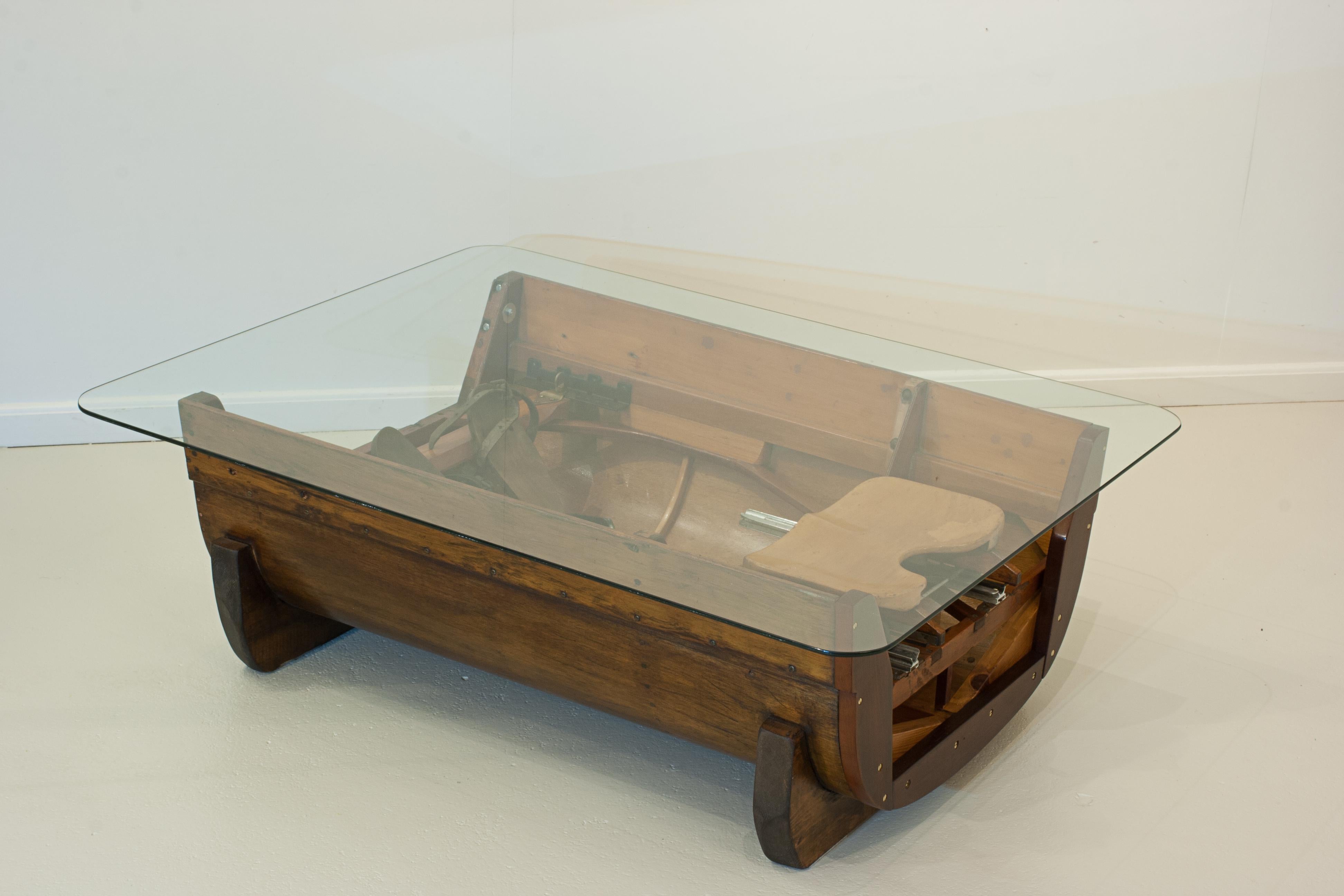 Sporting Art Rowing Boat Coffee Table For Sale