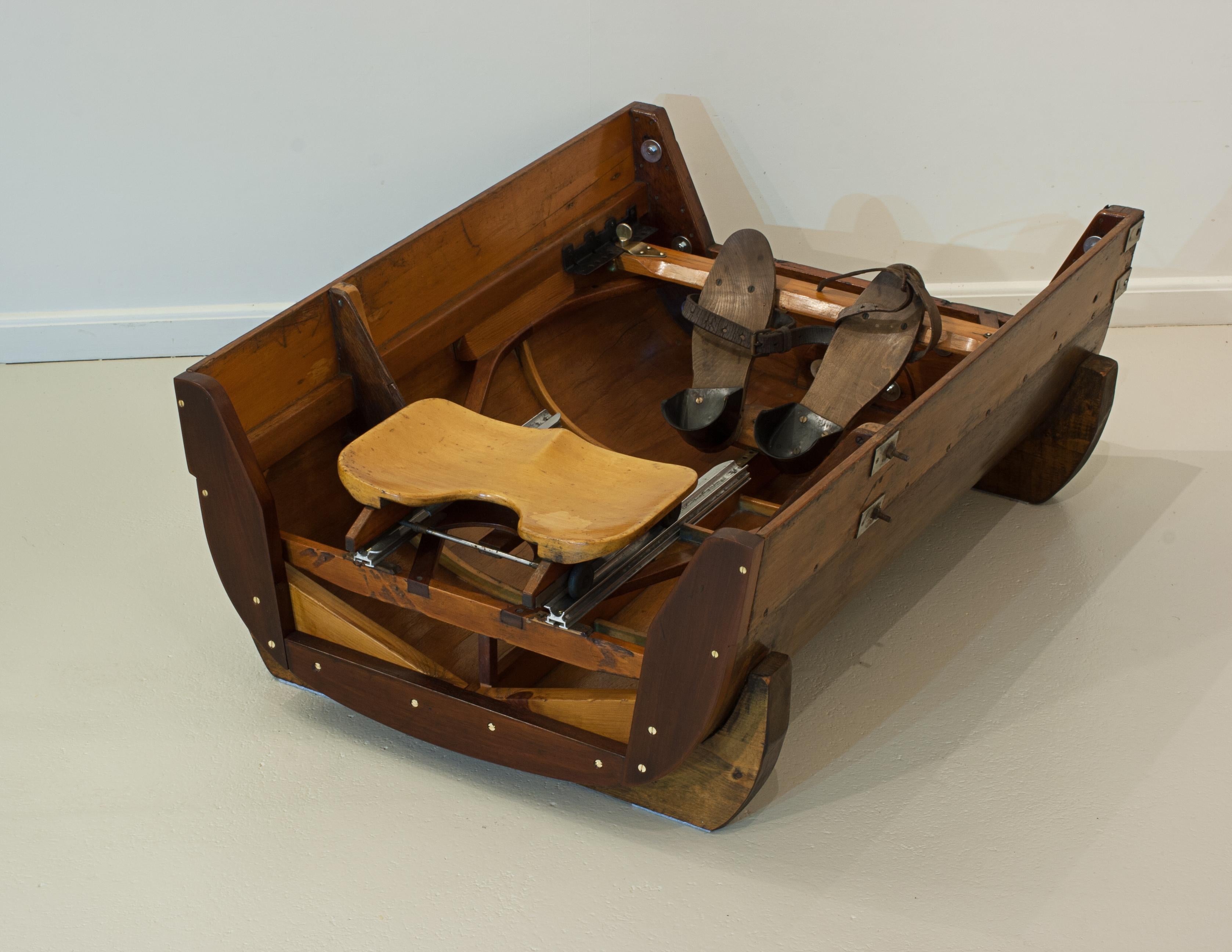 Wood Rowing Boat Coffee Table For Sale