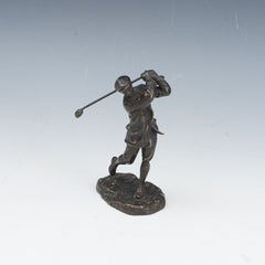 Bronze Figure Of Harry Vardon By Hal Ludlow.