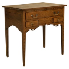 Georgian Oak Low Boy Or Side Table.
