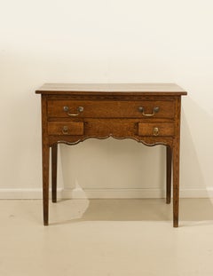 Georgian Oak Low Boy Or Side Table.