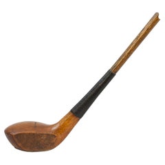 Palo de Golf Antiguo, Cabeza Asustada Madera