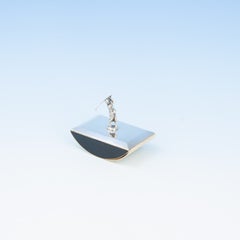 Silver Blotter With Golf Figure