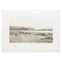 Golf Engraving, The Putting Green, After The Original Painting By Douglas Adams.