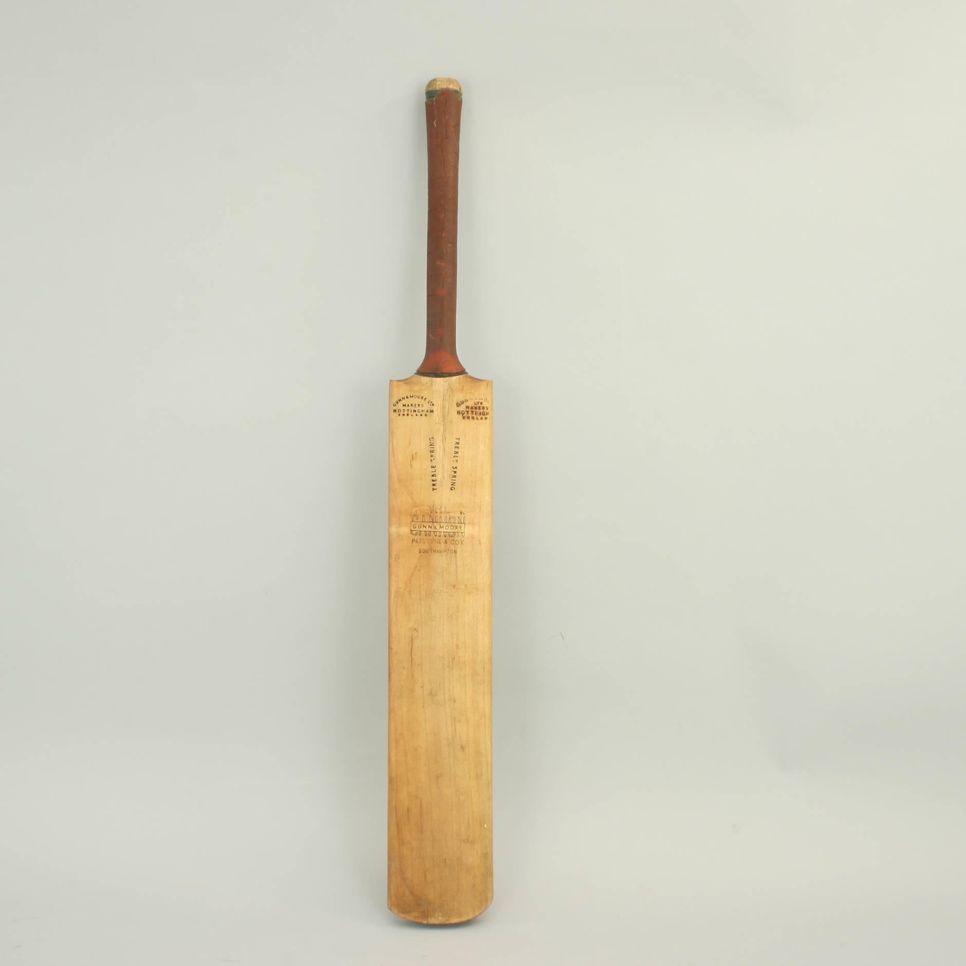 English Vintage Gunn and Moore Cricket Bat