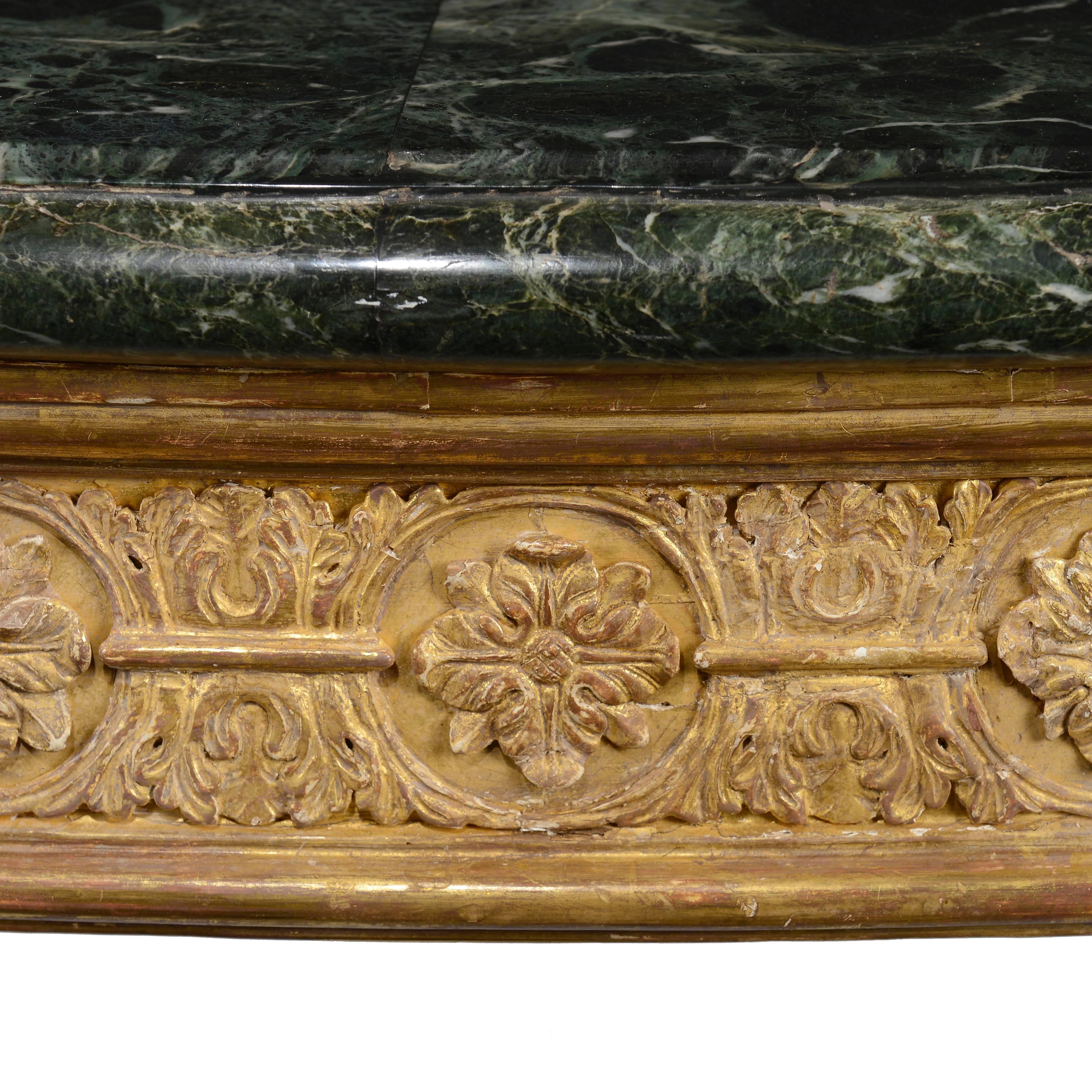 Adam Style George III Adam Period Carved Giltwood Pier Table For Sale