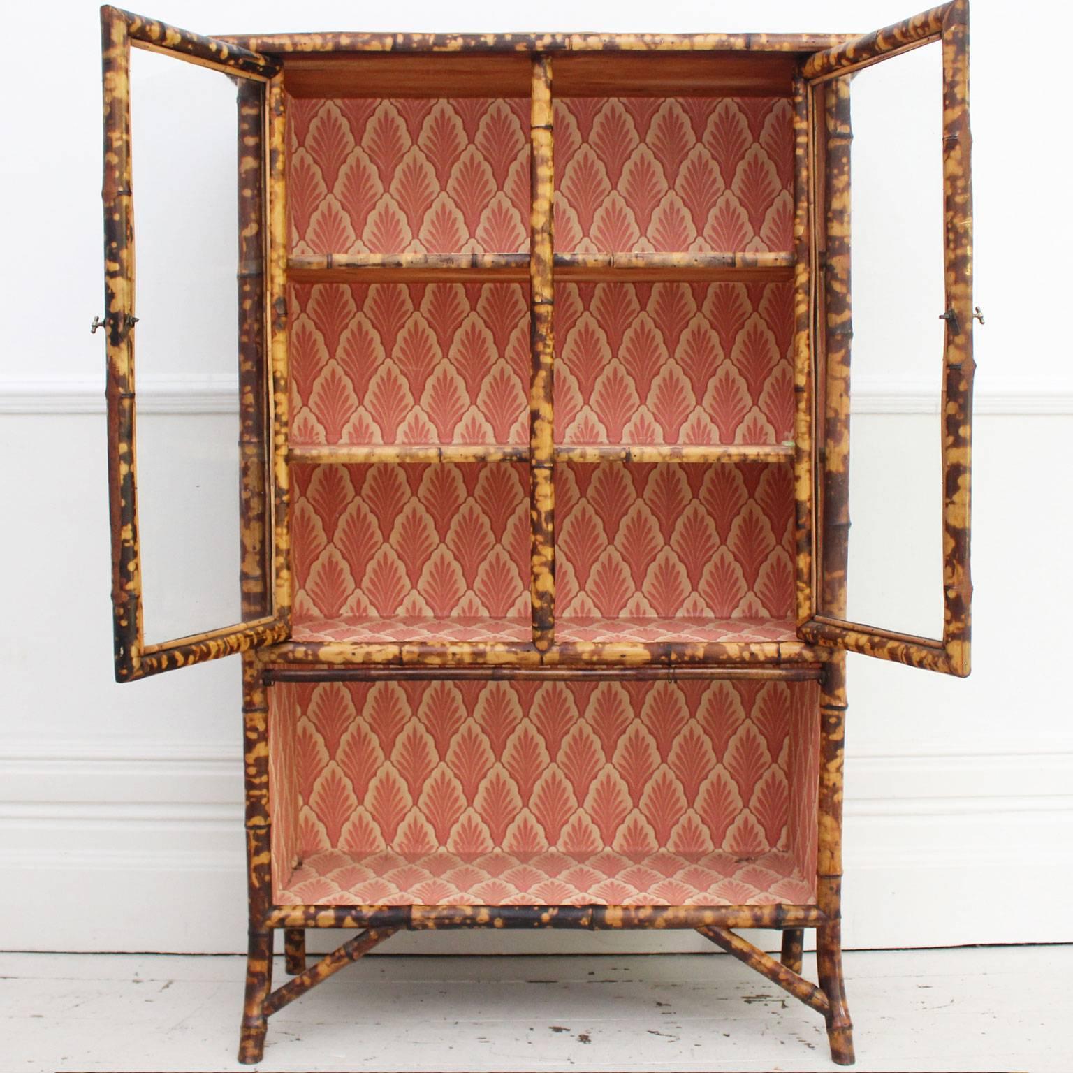 antique glass display cabinet