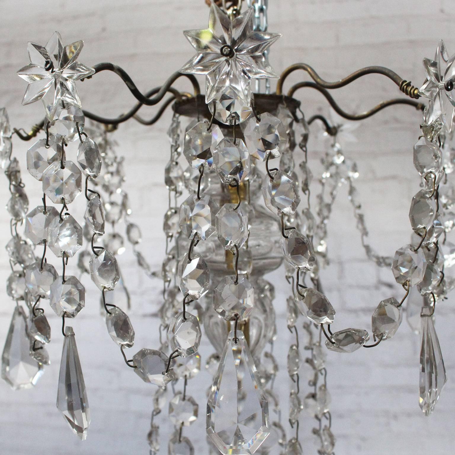 Antique French Late 19th Century Crystal Chandelier 2