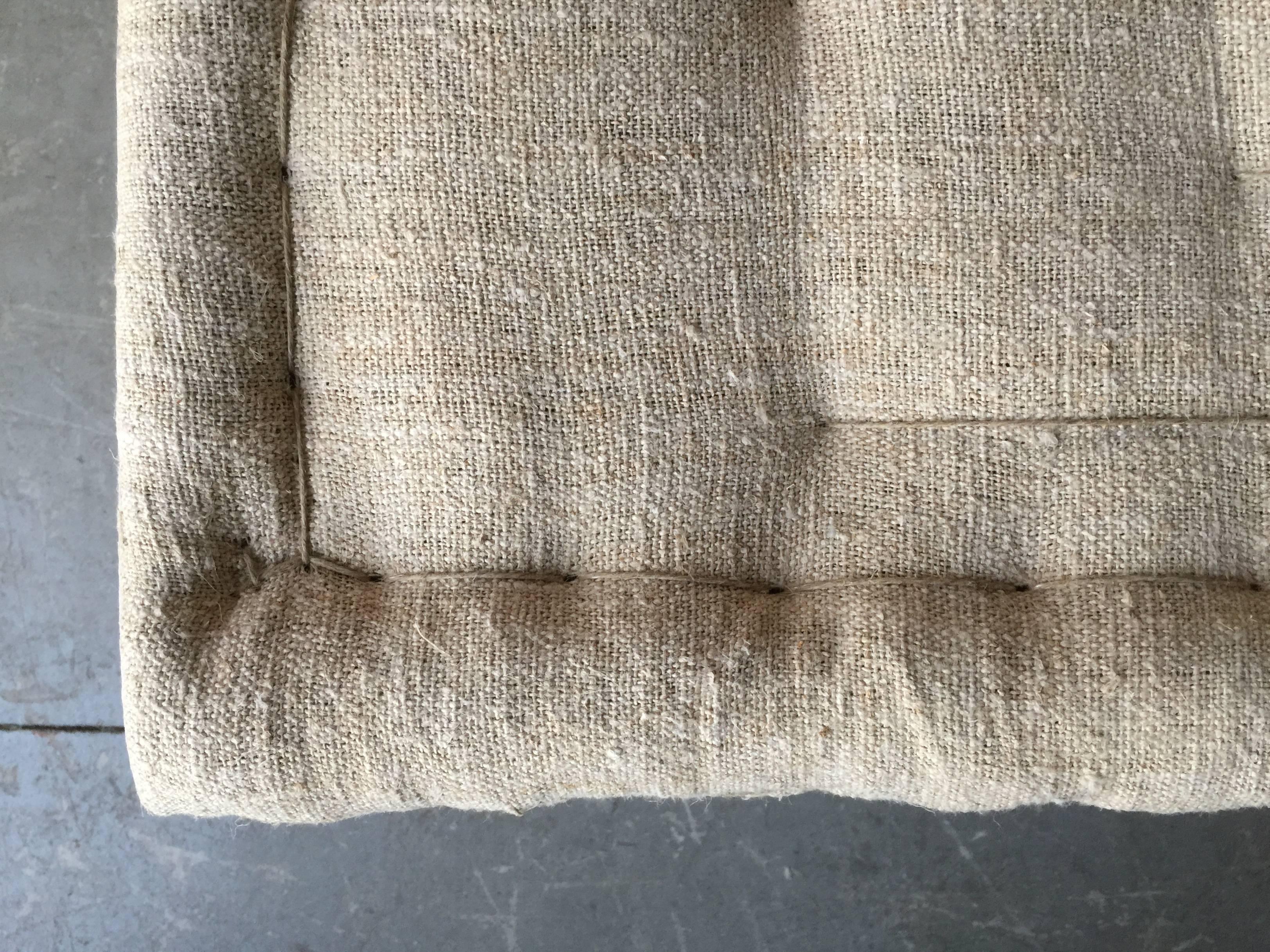 Swedish Gustavian Period Bench with Antique Linen 1