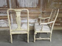 Pair of 18th Century Swedish Period Rococo Chairs