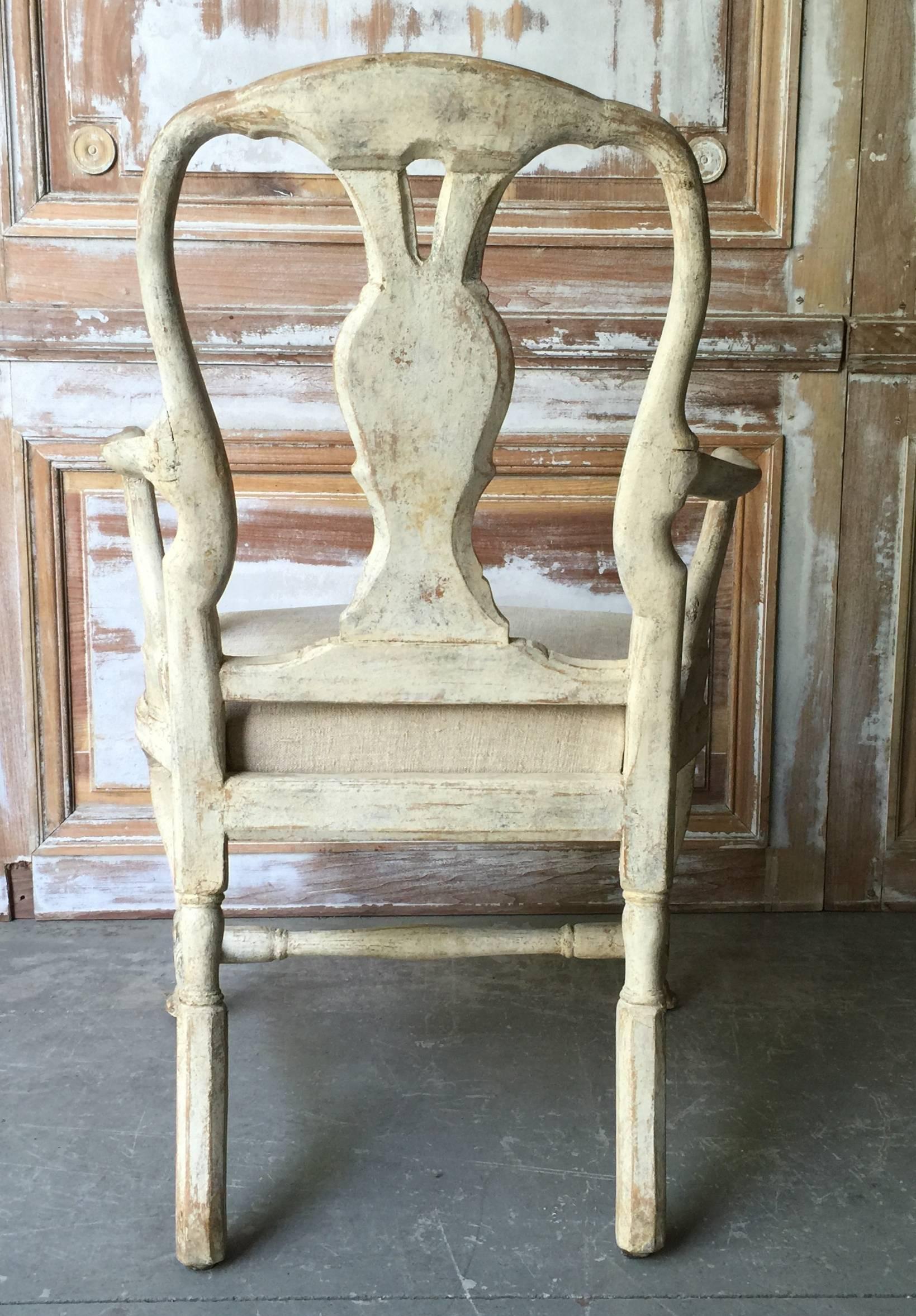 Swedish Rococo Period Chair In Good Condition In Charleston, SC