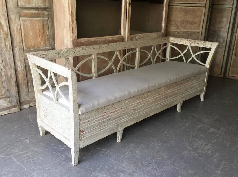 Swedish Gustavian Sofa Bed At 1stdibs Gustavian Sofa Bed Sweden Circa 1880 With The Beautiful Openwork Back Finish