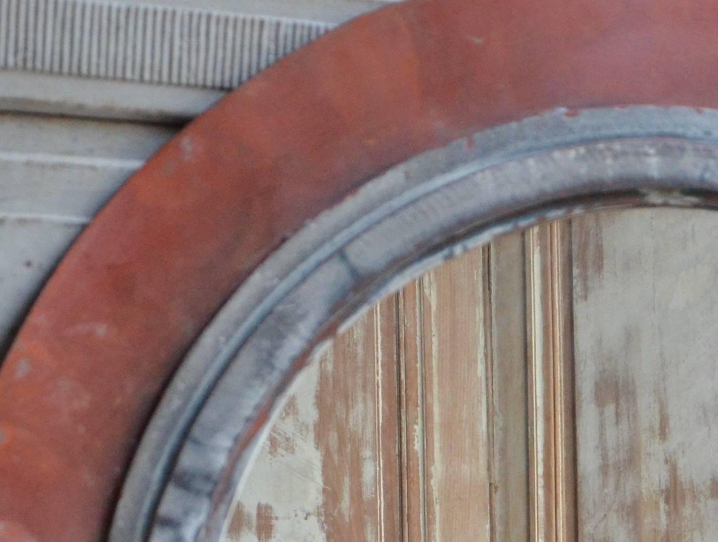 Hand-Crafted Pair of Shipwreck Porthole Windows as Mirrors