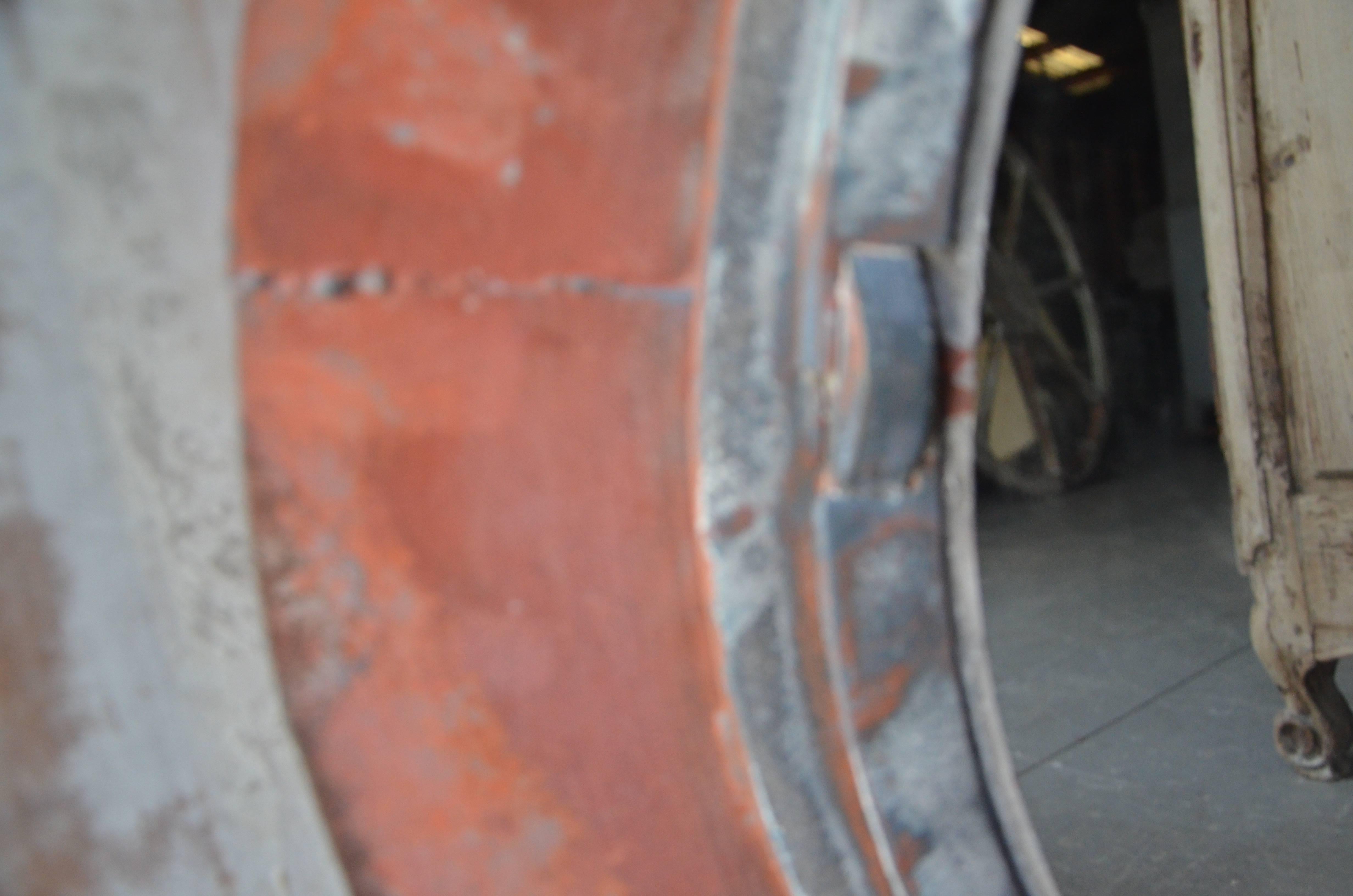 French Pair of Shipwreck Porthole Windows as Mirrors