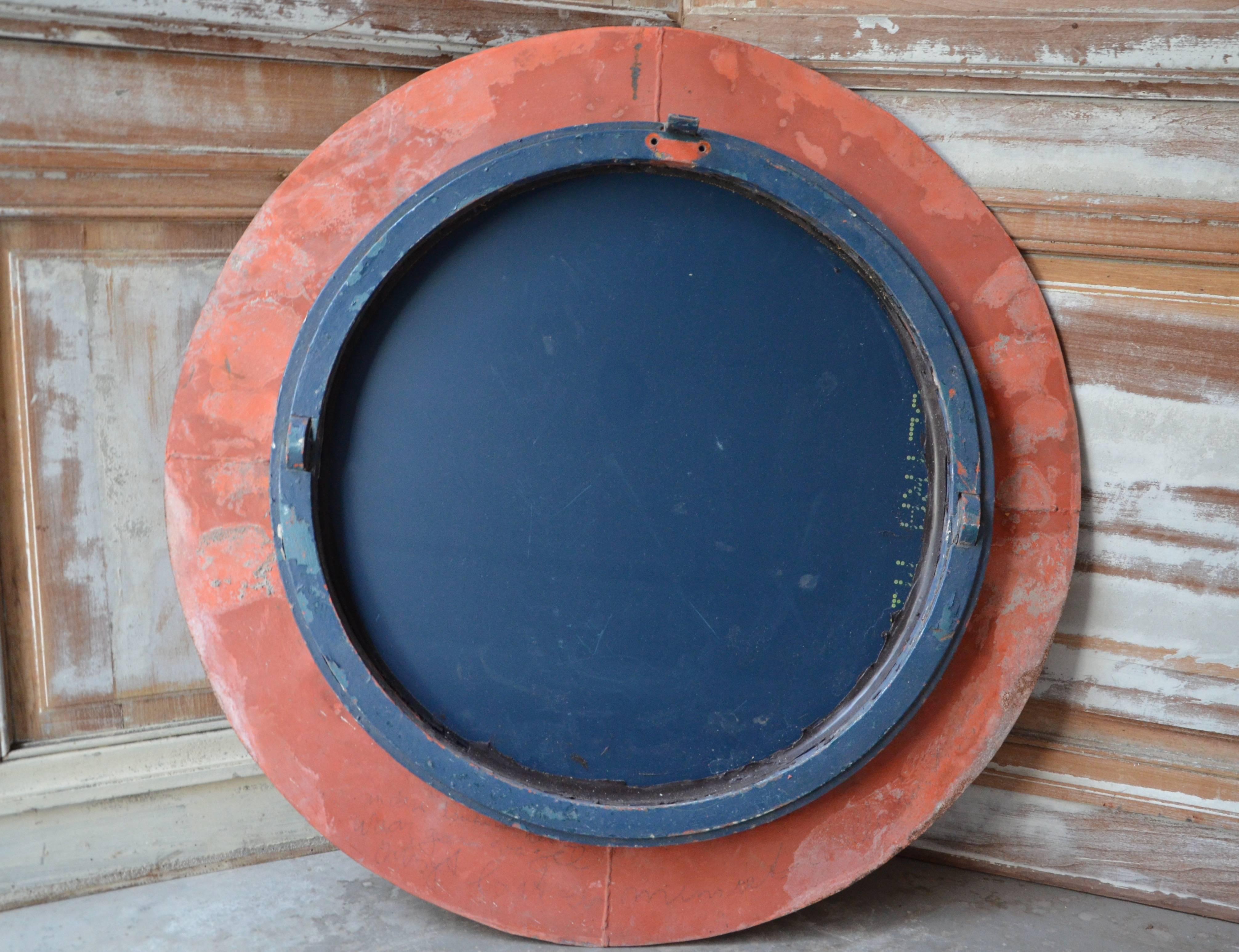 Pair of Shipwreck Porthole Windows as Mirrors 1
