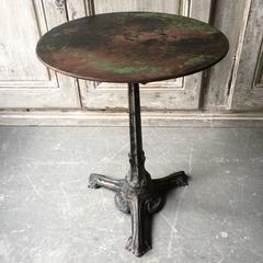 Table bistrot française ancienne
