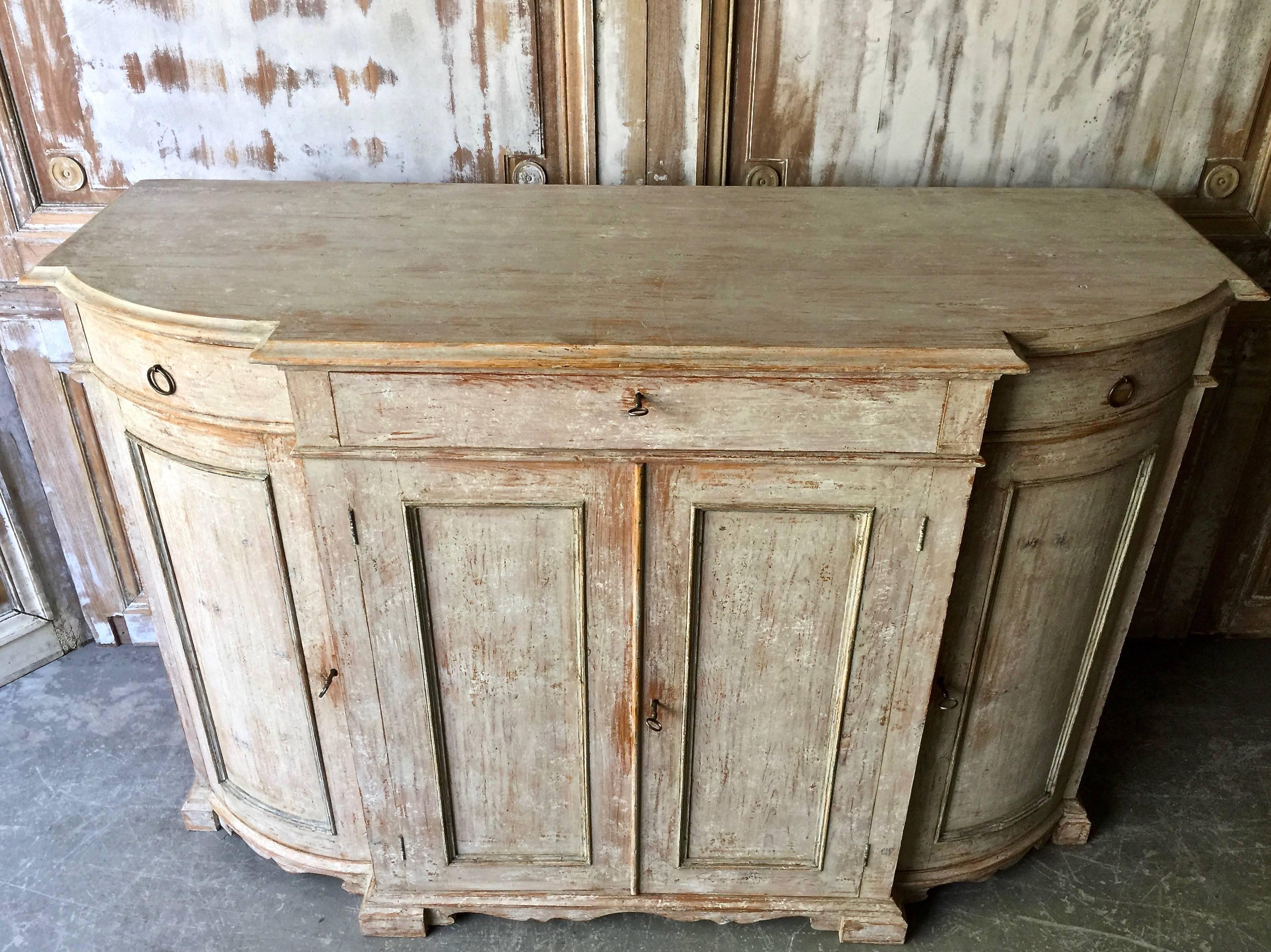 Hand-Carved 19th Century Swedish Gustavian Sideboard