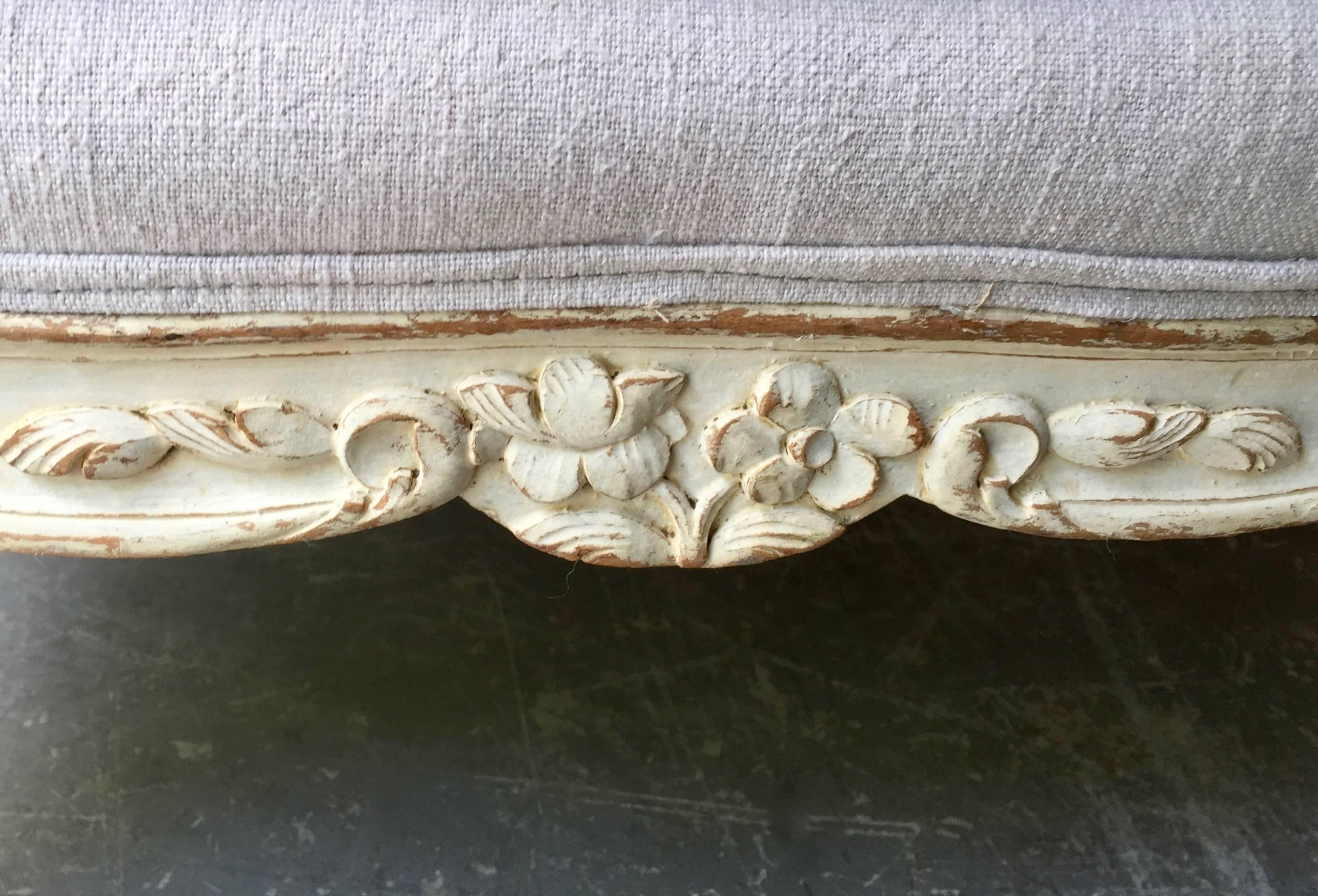 19th Century Louis XV Style Painted French Marquise 3