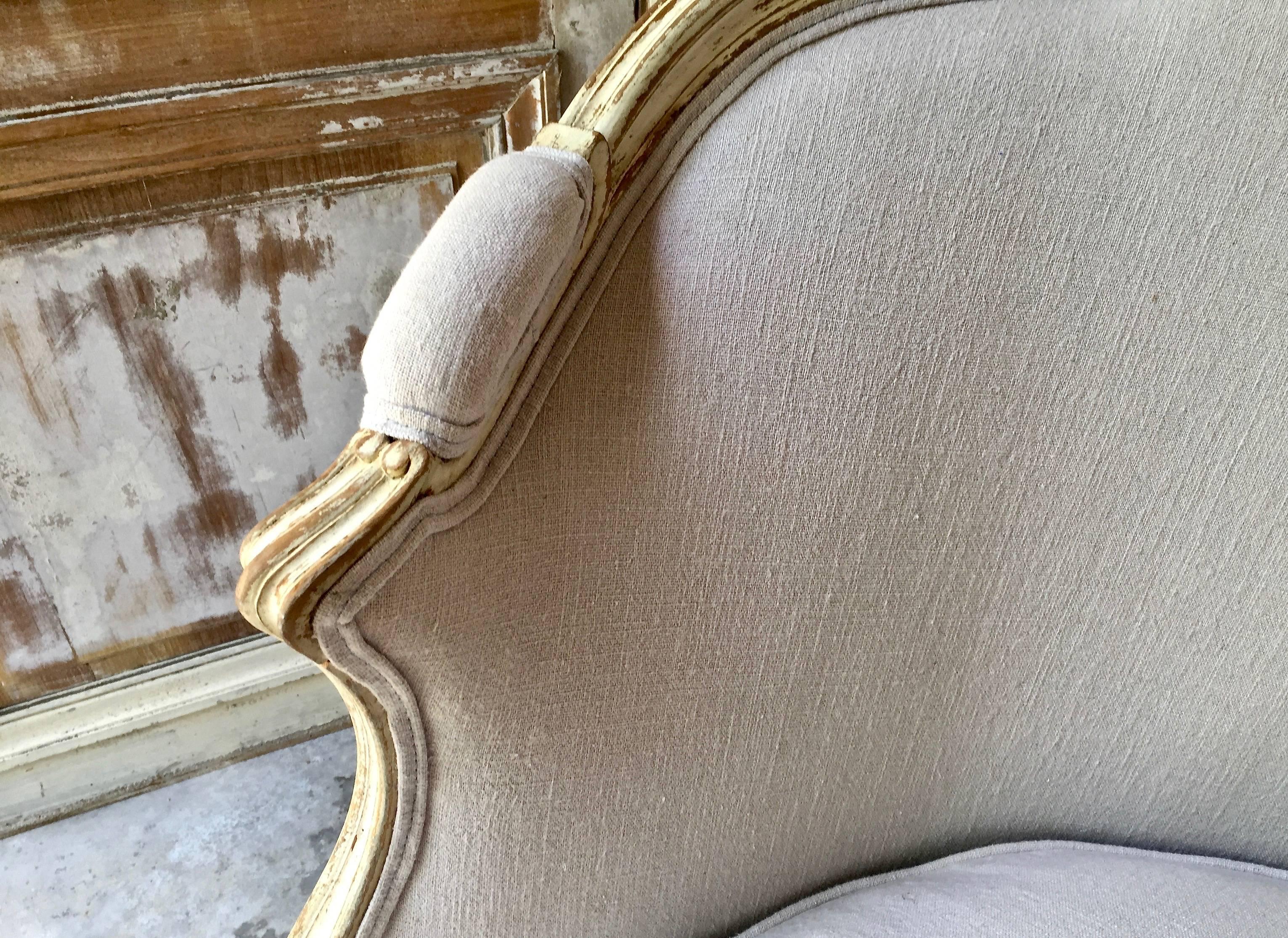 19th Century Louis XV Style Painted French Marquise 1