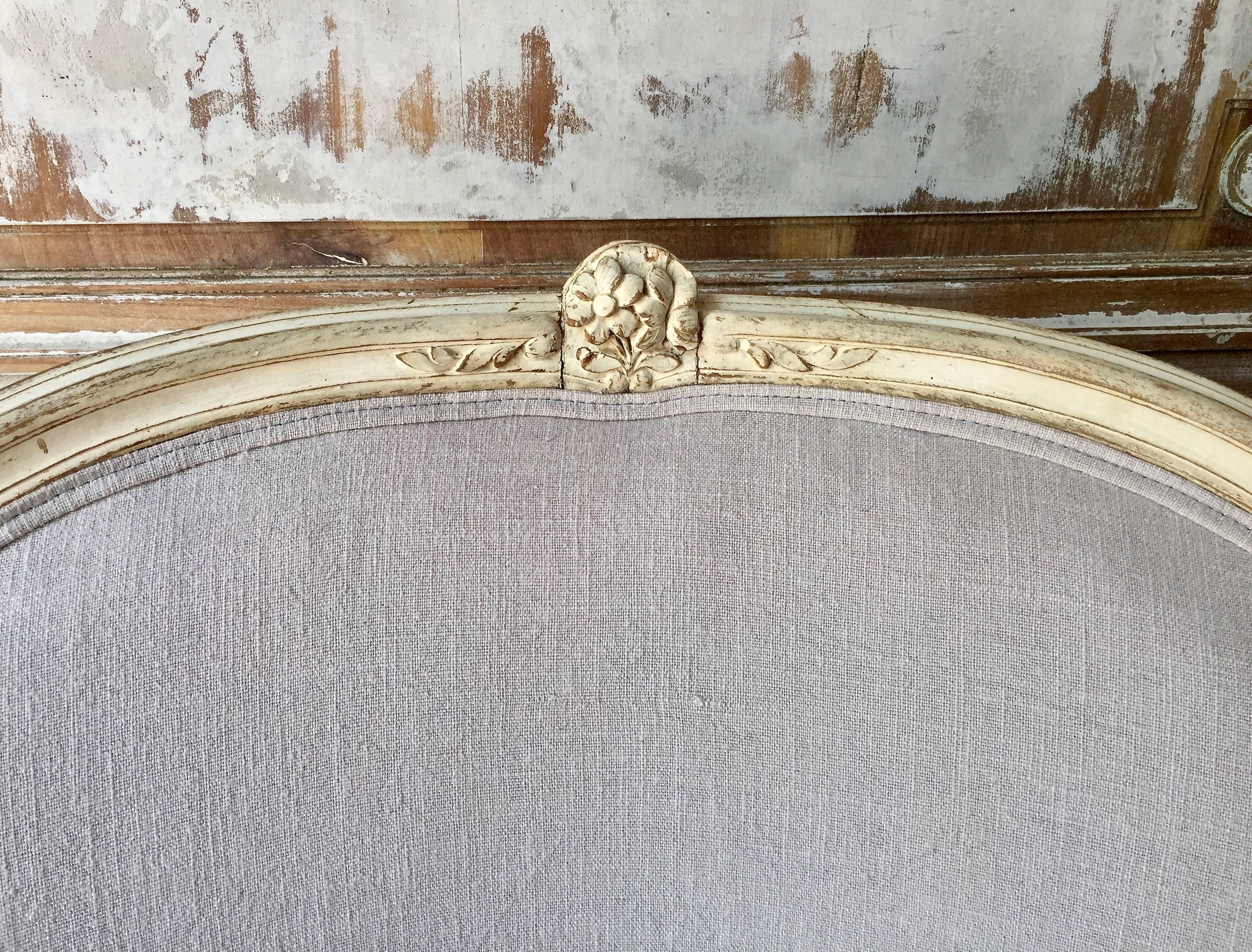 19th Century Louis XV Style Painted French Marquise 2