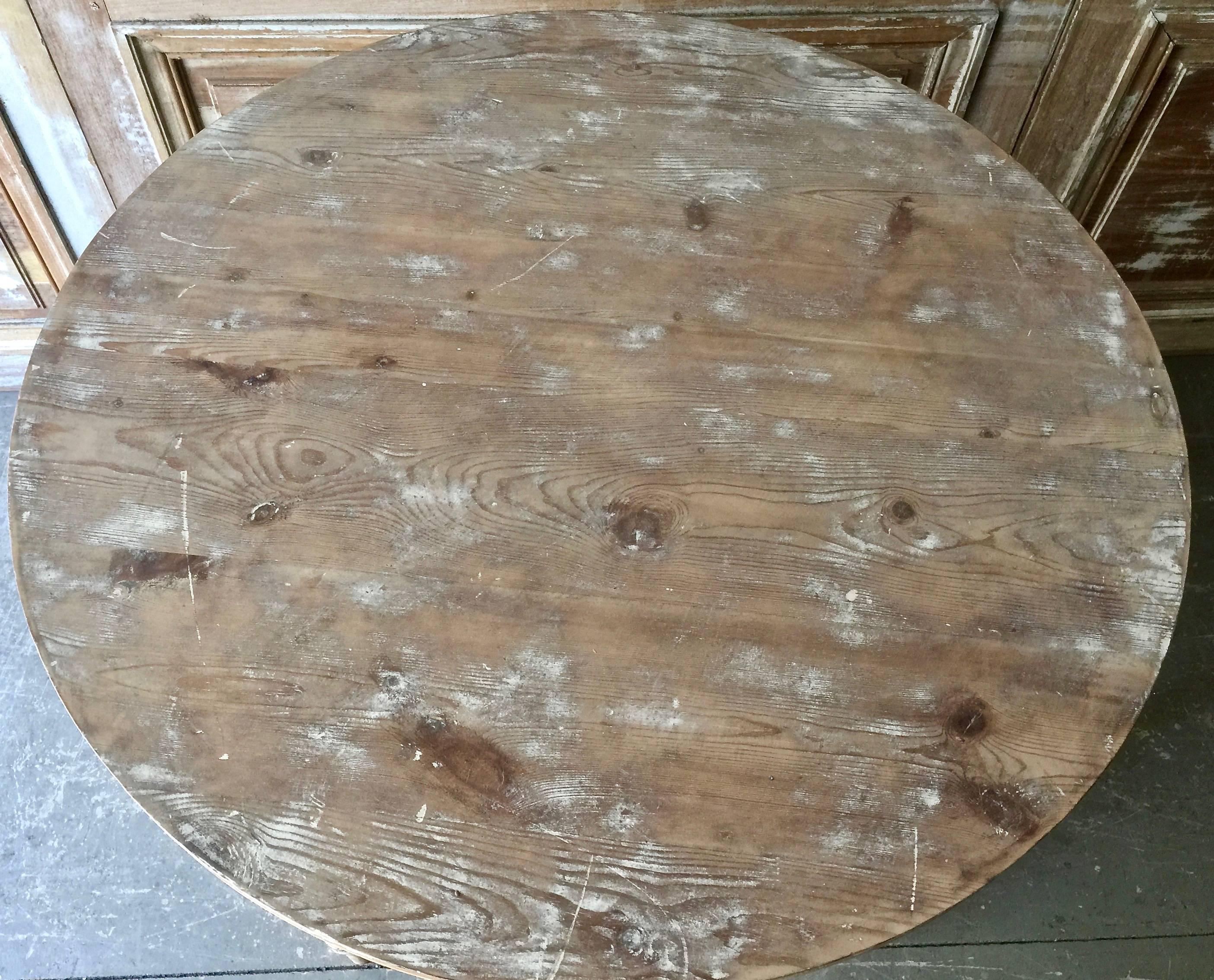 Pine 19th Century Swedish Gustavian Style Round Table