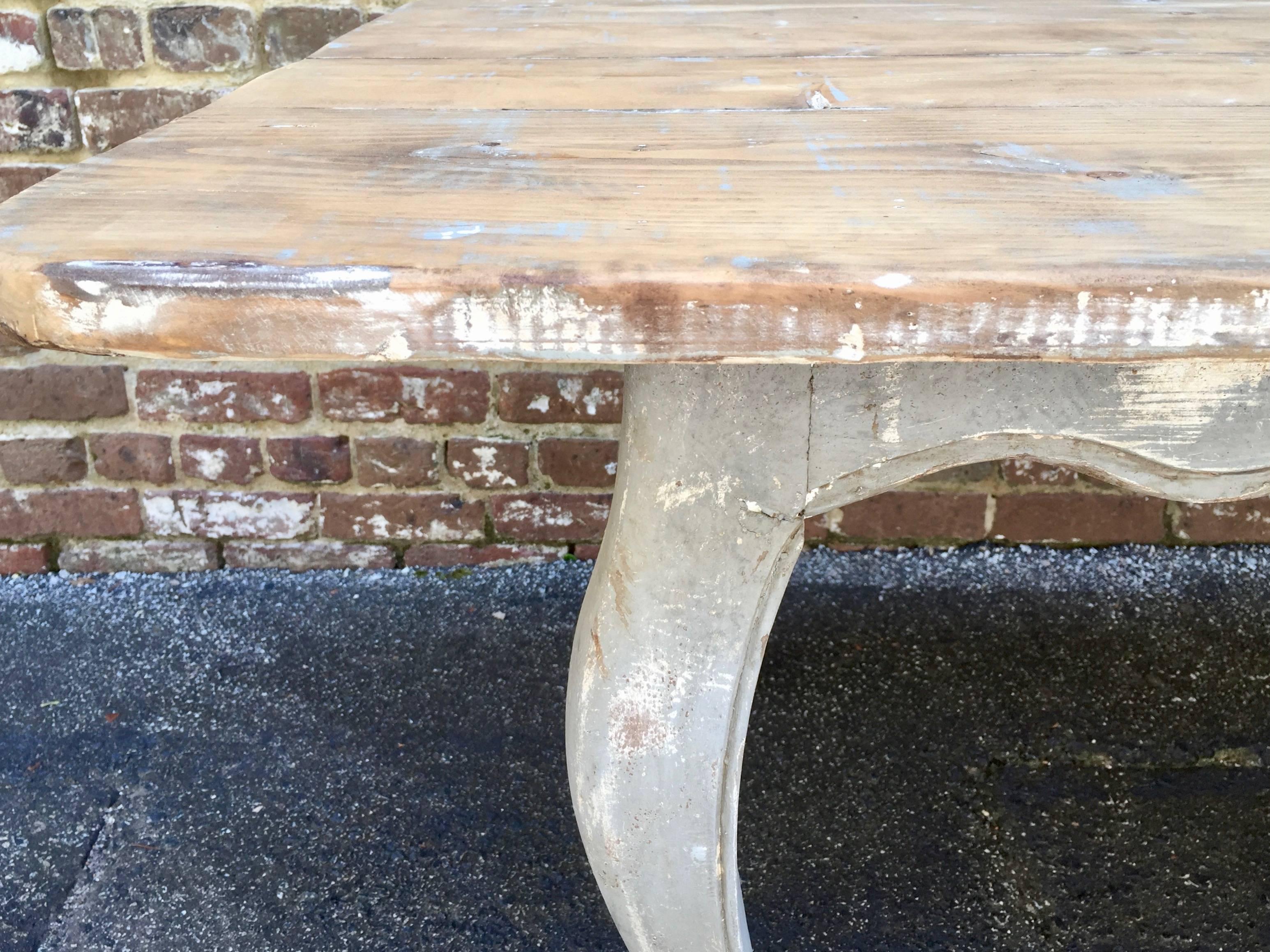 Hand-Crafted Long 19th Century French Coutry Table