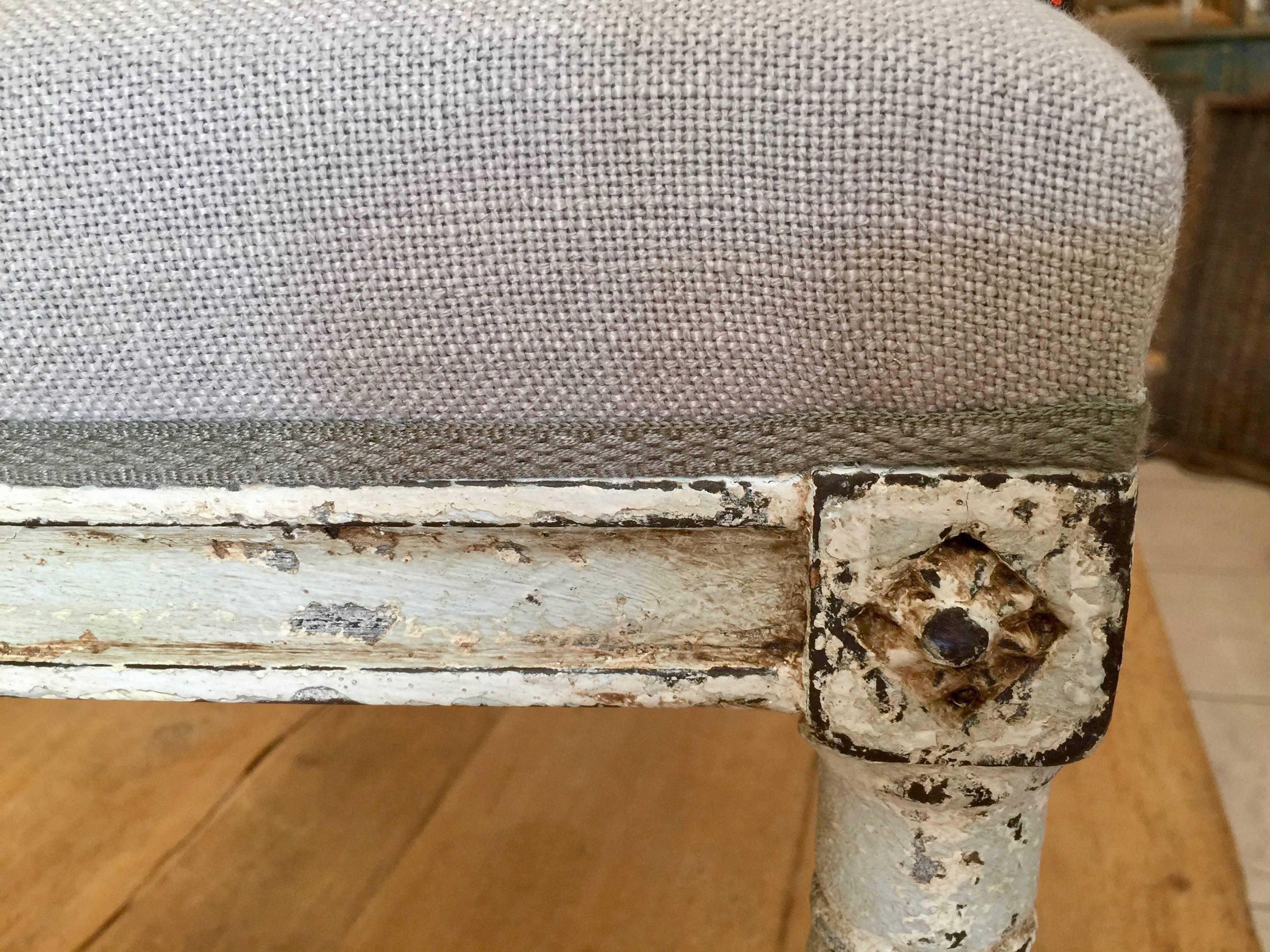 French, Louis XVI Style Bench In Good Condition In Charleston, SC