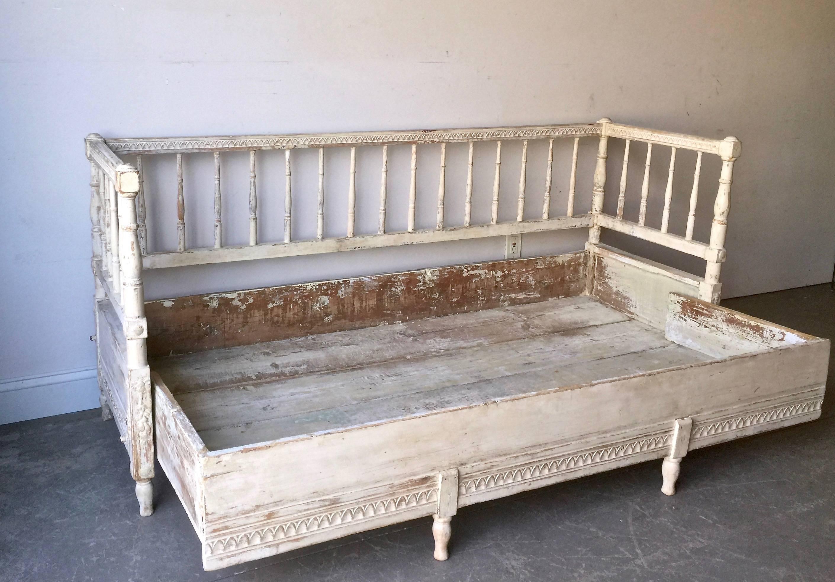 Swedish 19th Century Gustavian Sofa Bed